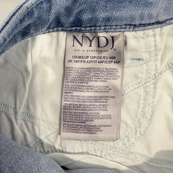 NYDJ Sure Stretch LiftxTuck Blue Capri - Picture 3 of 5